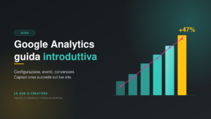 Guida introduttiva a Google Analytics: come iniziare a tracciare il tuo sito web e analizzare i dati fondamentali.