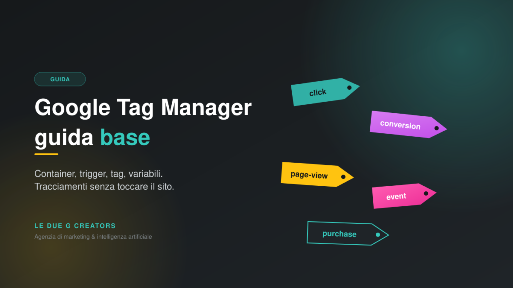 Guida Base a Google Tag Manager