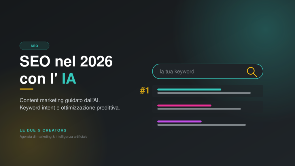 SEO nel 2026: Strategie di Content Marketing Guidate dall’IA per Scalare le SERP