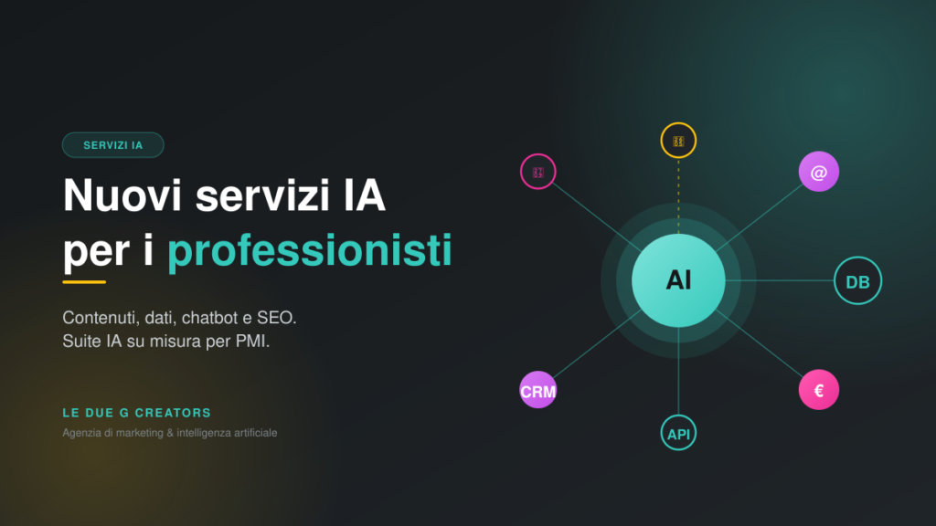 Nuovi servizi IA per professionisti